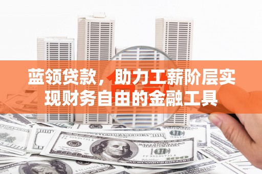 船营蓝领贷款，助力工薪阶层实现财务自由的金融工具