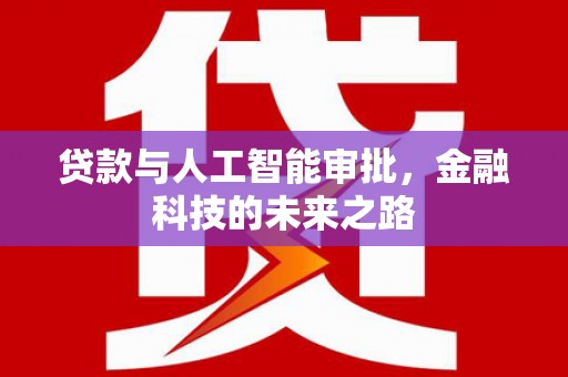 船营贷款与人工智能审批，金融科技的未来之路