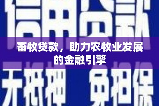 船营畜牧贷款，助力农牧业发展的金融引擎